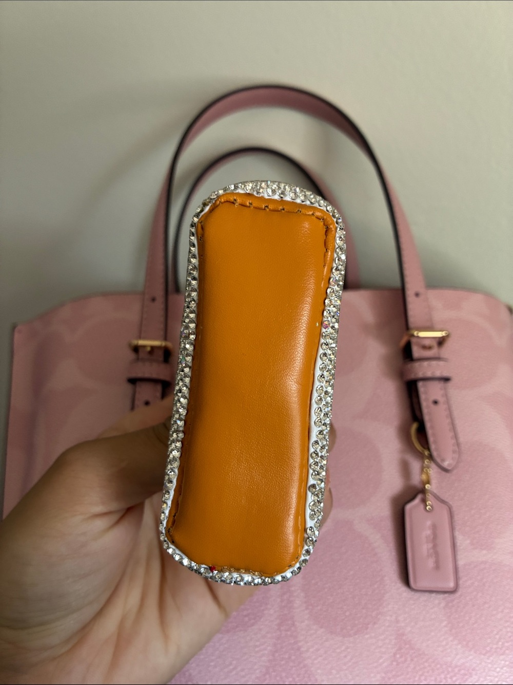 Mini Multicolor Monogram Charm Bag Keychain - Picture 5 of 6